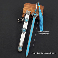 Ancient Chinese Sword Weapon Model With Sheath Pendant
