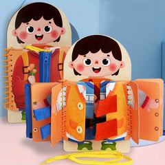 Wooden Busy Board Montessori Toy Early Education Kindergarten