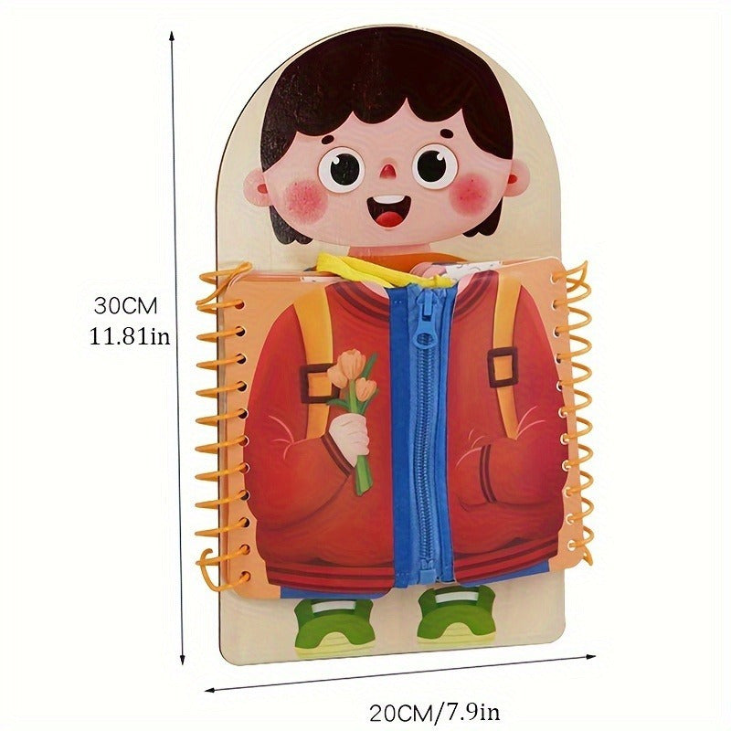 Wooden Busy Board Montessori Toy Early Education Kindergarten