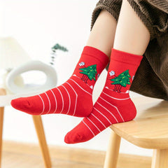 5 Pairs Kids Cotton Christmas Socks