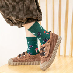 5 Pairs Kids Cotton Christmas Socks