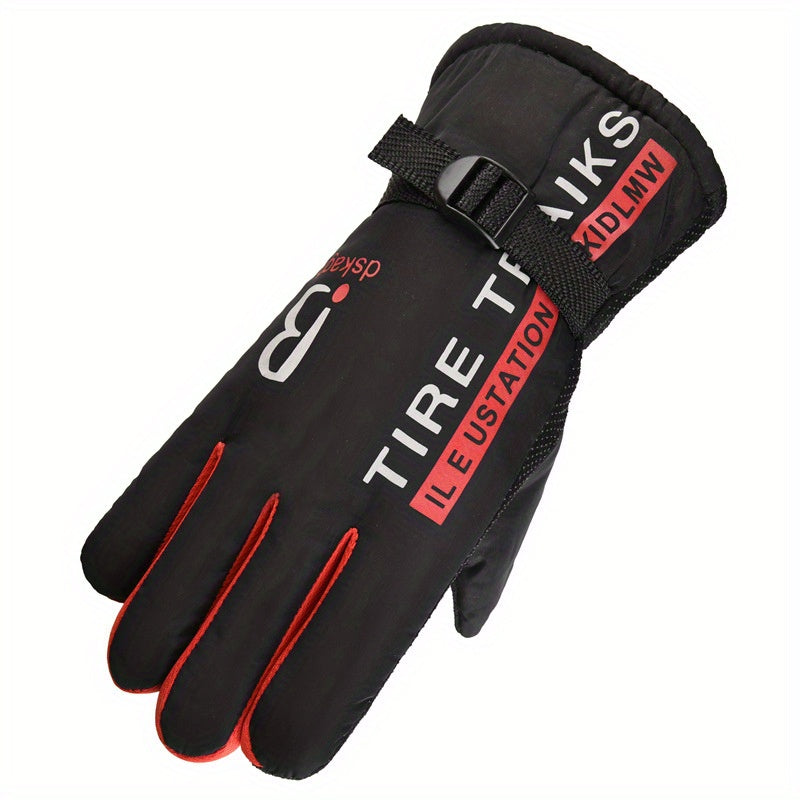 Winter Warm Gloves Thickened Cotton Gloves Outdoor Cycling Ski Gloves