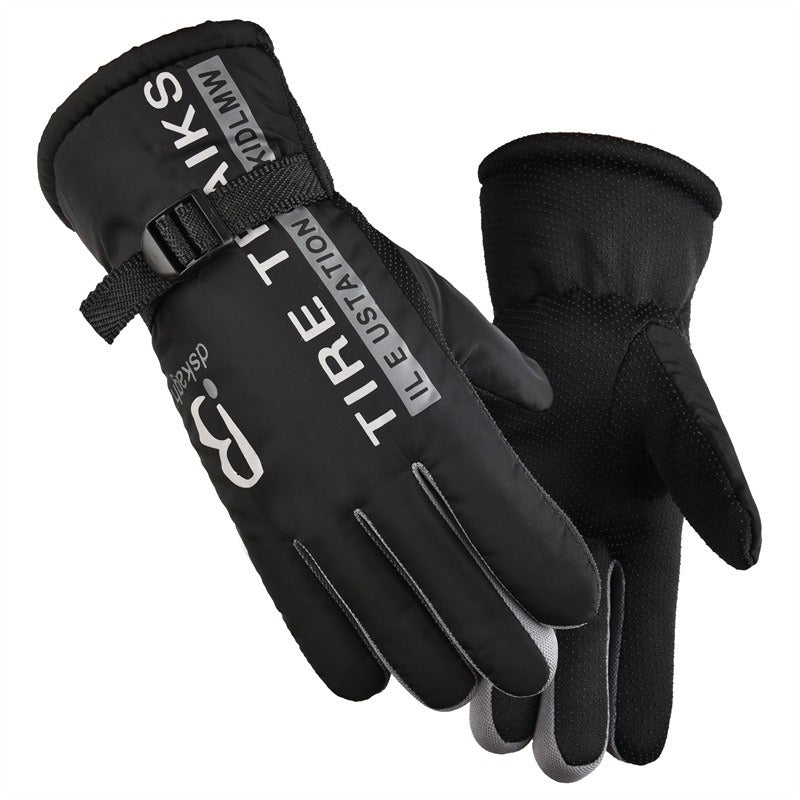 Winter Warm Gloves Thickened Cotton Gloves Outdoor Cycling Ski Gloves