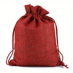3pcs Jute Drawstring Natural Burlap Bag Jute Gift Bags Size Jewelry Packaging