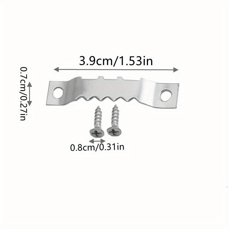 100pc Serrated Hook, 200pc Screw Hook Assembly Set w/ Small Screw