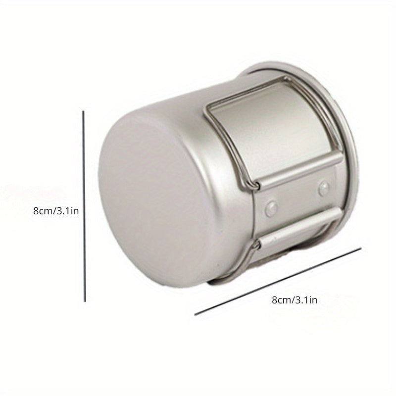 2pcs Collapsible Aluminum Camping Mugs