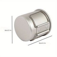 2pcs Collapsible Aluminum Camping Mugs