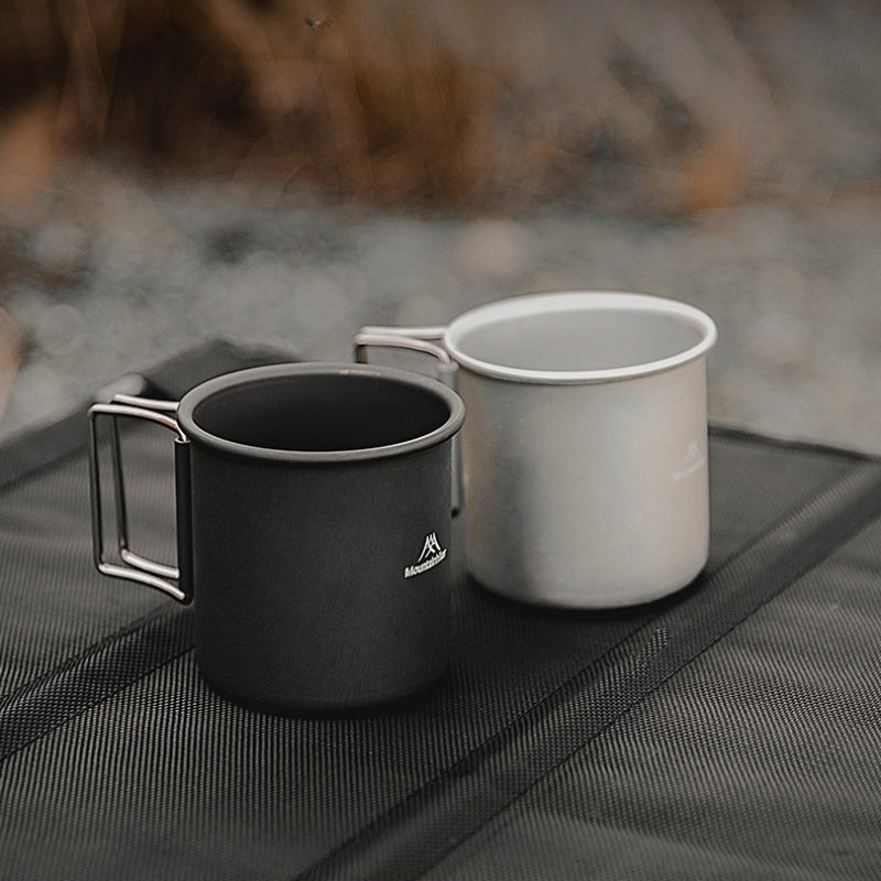 2pcs Collapsible Aluminum Camping Mugs
