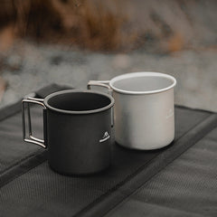 2pcs Collapsible Aluminum Camping Mugs