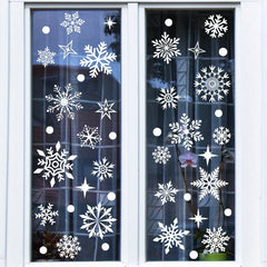 3pcs Christmas Snowflake Stickers for Festive Window Decor