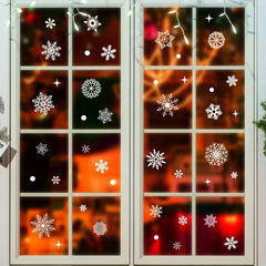 3pcs Christmas Snowflake Stickers for Festive Window Decor