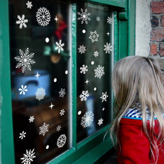 3pcs Christmas Snowflake Stickers for Festive Window Decor