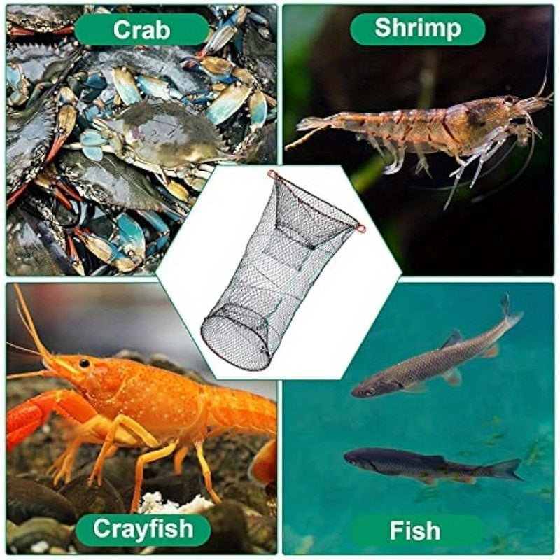 1pc Fishing Bait Trap Crab Trap Collapsible Casting Net