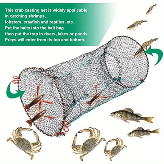1pc Fishing Bait Trap Crab Trap Collapsible Casting Net