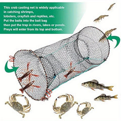 1pc Fishing Bait Trap Crab Trap Collapsible Casting Net