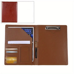 A4 Conference Folder Soft Faux Leather Portfolio Organiser