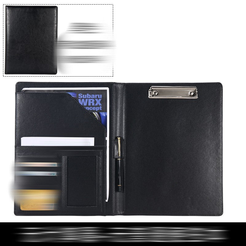 A4 Conference Folder Soft Faux Leather Portfolio Organiser
