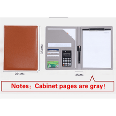 A4 Conference Folder Soft Faux Leather Portfolio Organiser