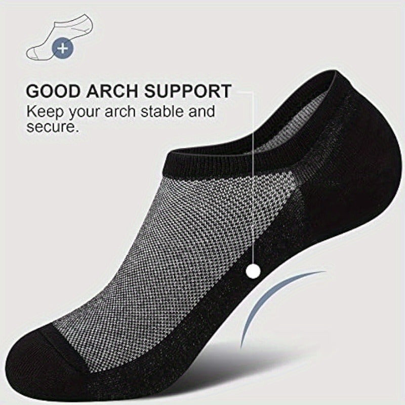 4 Pairs Men's Low Cut Ankle Socks Casual Cotton Socks