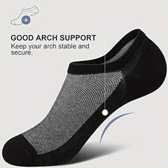4 Pairs Men's Low Cut Ankle Socks Casual Cotton Socks