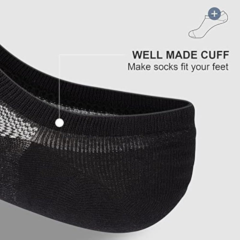 4 Pairs Men's Low Cut Ankle Socks Casual Cotton Socks