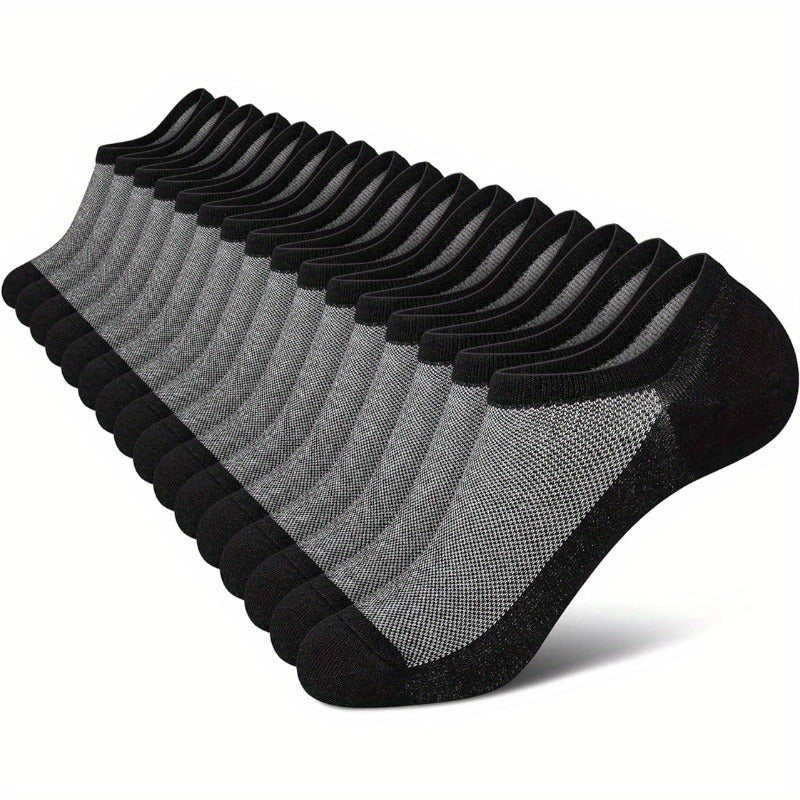 4 Pairs Men's Low Cut Ankle Socks Casual Cotton Socks