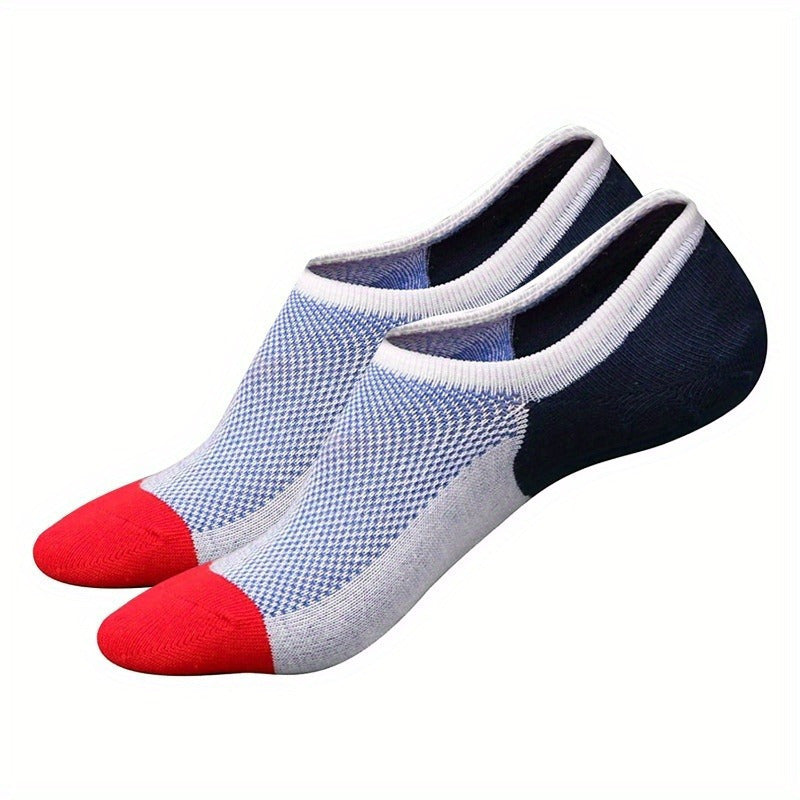 4 Pairs Men's Low Cut Ankle Socks Casual Cotton Socks
