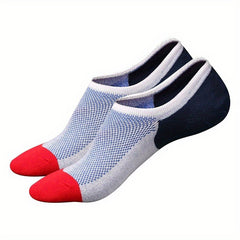 4 Pairs Men's Low Cut Ankle Socks Casual Cotton Socks