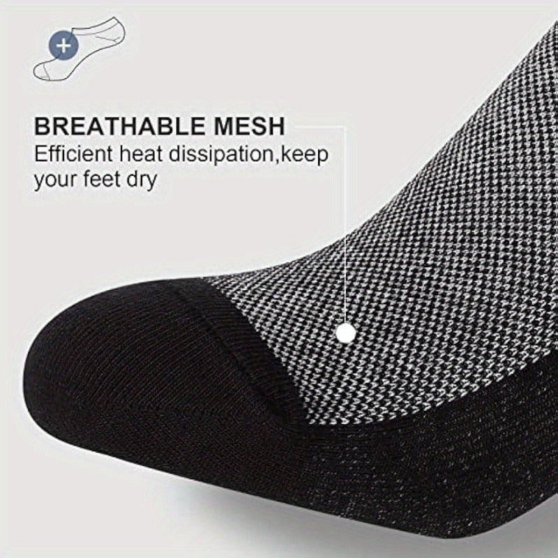 4 Pairs Men's Low Cut Ankle Socks Casual Cotton Socks