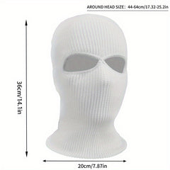 Balaclava Hat Knitted Warm Head Cover For Winter Outdoor Ski Hat