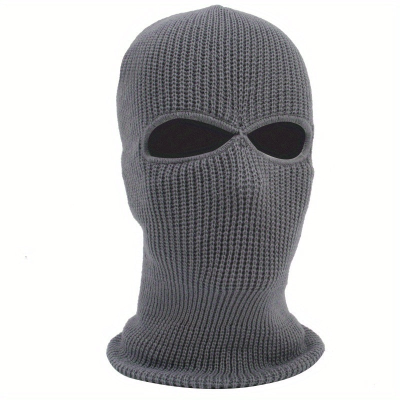 Balaclava Hat Knitted Warm Head Cover For Winter Outdoor Ski Hat