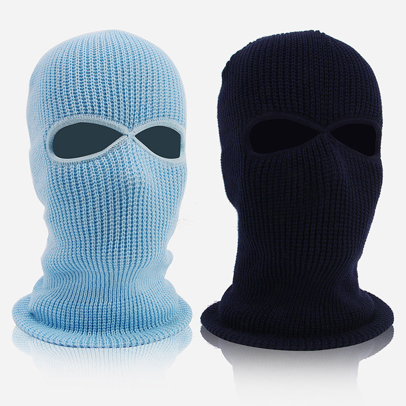 Balaclava Hat Knitted Warm Head Cover For Winter Outdoor Ski Hat