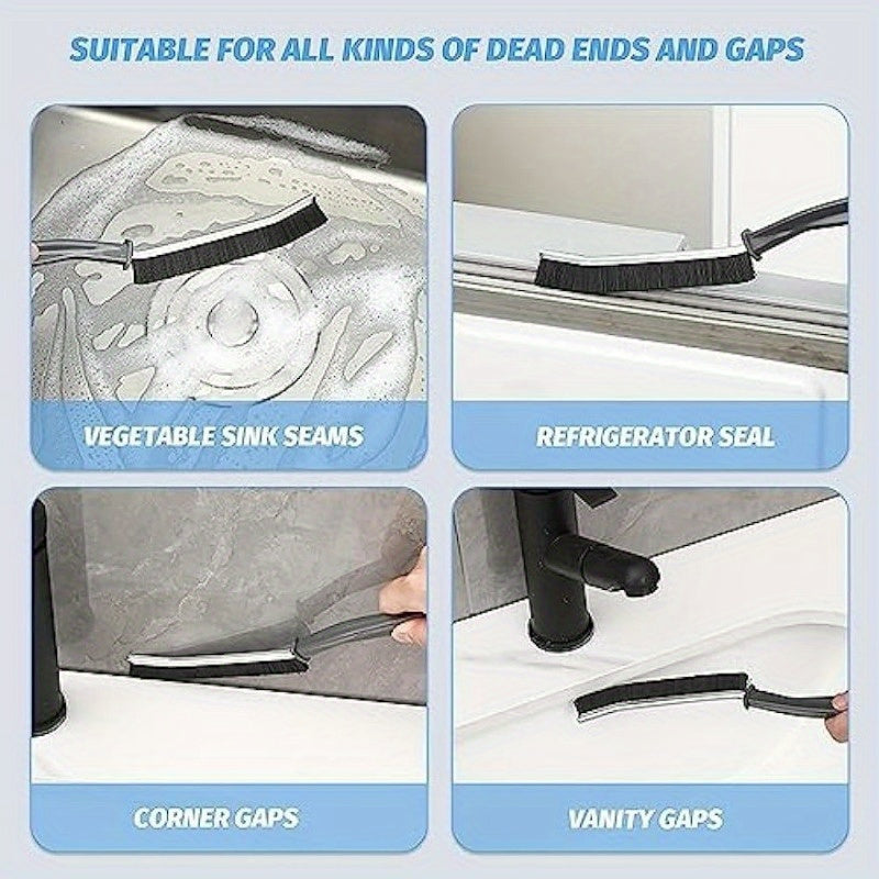 3pcs Gap Cleaning Brush Door Window Track Bathroom Dead Corners Deep Cleaner
