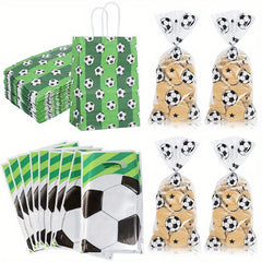 25pcs Soccer Gift Bags for Birthday Football Theme Party