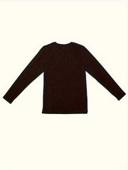 Crew Neck Lounge Top Long Sleeve Women's Lounge Sleepwear