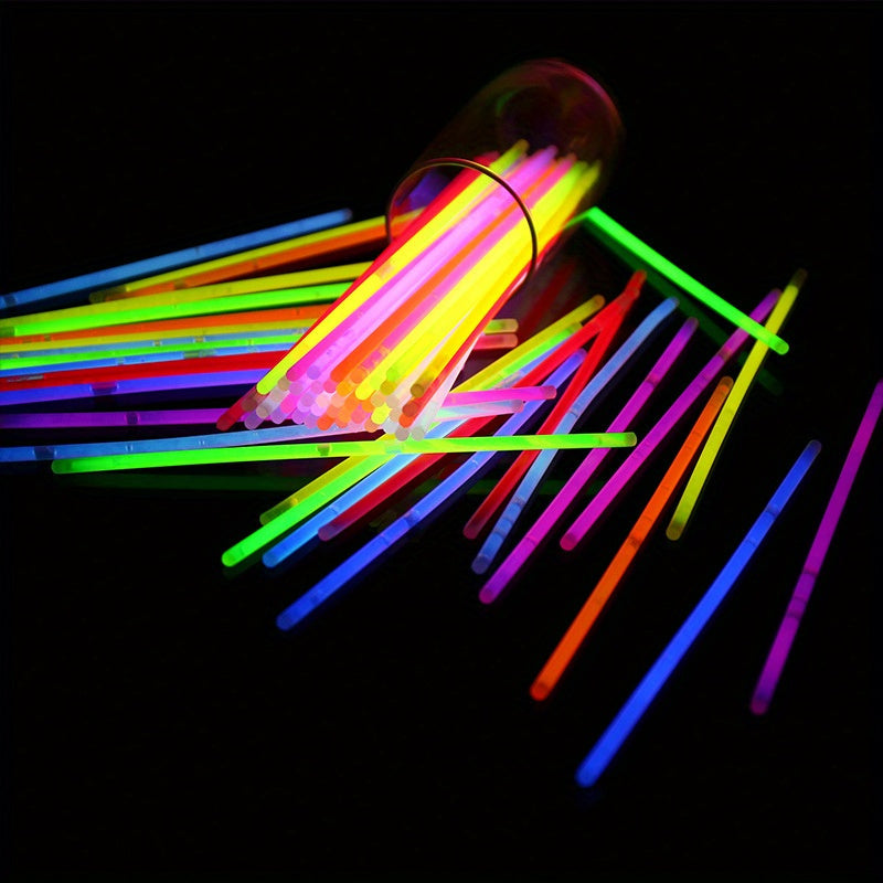 Neon Glow Stick Necklace Bracelets Set - 50pcs
