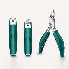3pcs Nail Clippers Fingernail & Toenail Cutter Manicure Tool