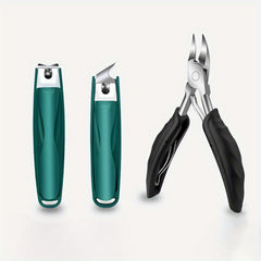 3pcs Nail Clippers Fingernail & Toenail Cutter Manicure Tool