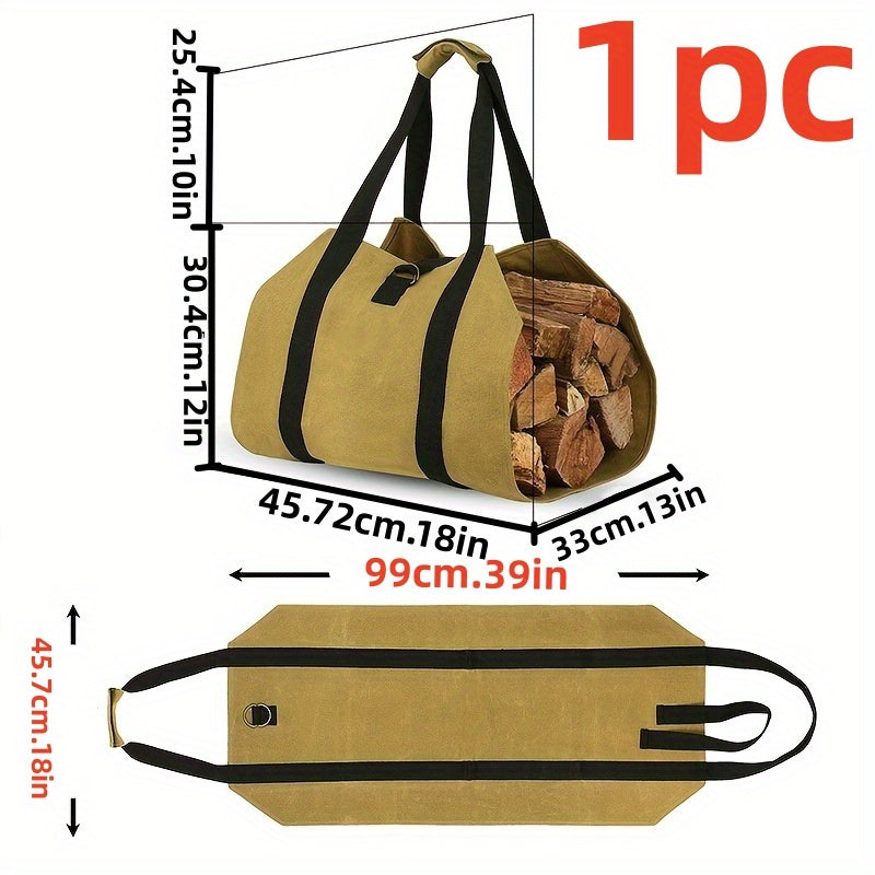 Durable Firewood Storage Handbag for Camping