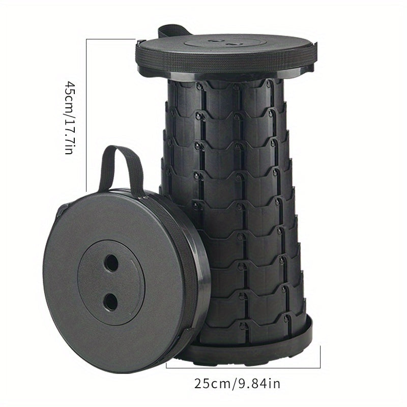 Portable Folding Stool Adjustable Extendable Stool For Outdoor Camping