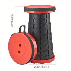 Portable Folding Stool Adjustable Extendable Stool For Outdoor Camping