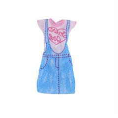1pc Mini Princess Doll Dress Set - Doll Clothing Accessories