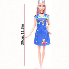 1pc Mini Princess Doll Dress Set - Doll Clothing Accessories