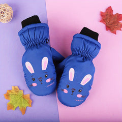 Kids Winter Skiing Gloves Thickened Cartoon Snow Playing Gloves