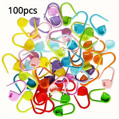 50-100pcs Colorful Knitting Markers Crochet Clips Bulk Stitch Markers