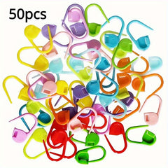 50-100pcs Colorful Knitting Markers Crochet Clips Bulk Stitch Markers