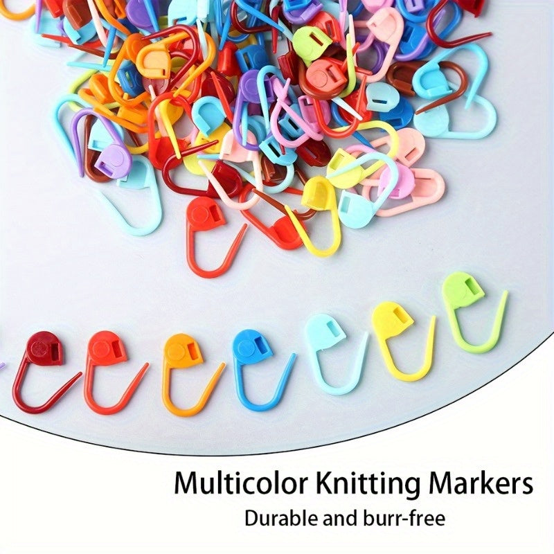 50-100pcs Colorful Knitting Markers Crochet Clips Bulk Stitch Markers