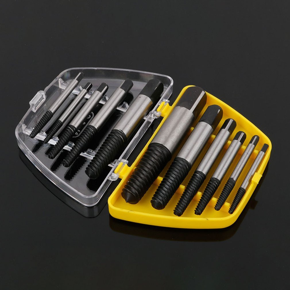 6pcs Damaged Screw Extractor Kit Easy Out Remover Tool
