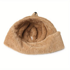 Cartoon Bear Gloves & Hat for Autumn/Winter 2-in-1 Plush Warm Hat & Gloves