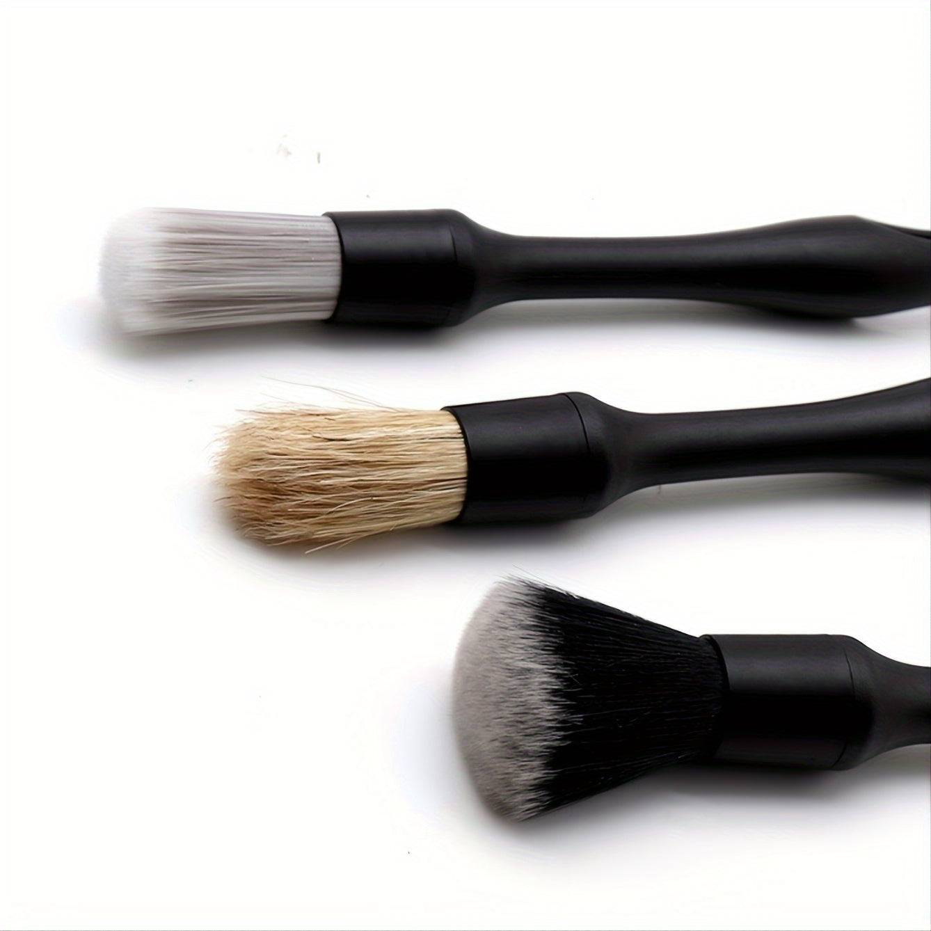 3pcs Car Cleaning Brush Interior Detail Tool